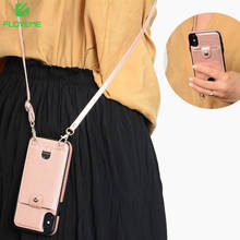 Чехол с карманом для карт Floveme для Samsung S10 S10Plus S10E, кожаный чехол с ремешком для телефона, чехол для Samsung Note 8 Note9 2024 - купить недорого
