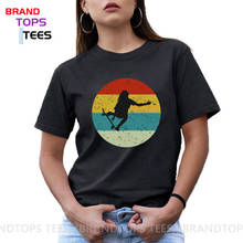 Streetwear Vintage Skateboarder T-shirt Youth Girls Hip Hop Retro Skater Silhouette T Shirt womens Skateboarding Tee shirt 2024 - buy cheap