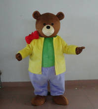Костюм-талисман в виде желтого медведя на Хэллоуин, костюмы для косплея, одежда для карнавала, для взрослых 2024 - купить недорого