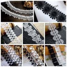 Gorgeous Embroidery Hollw Out Lace Trims 5 Yards 10 Designs in Stock 2024 - buy cheap