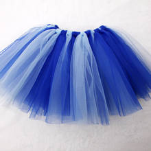 Fluffy Handmade white blue  tutu skirt  girl skirt dance skirt Baby Girl Clothes Birthday Gift 2024 - buy cheap