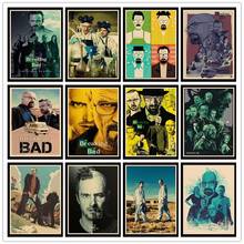 Perfect JL Breaking Bad Vintage Posters For Home/Bar/Living Decor kraft Paper high quality poster wall sticker HBA32 2024 - buy cheap