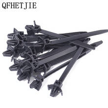 QFHETJIE 15 Pcs Wire Harness Fastener Cable Ties Management Tie-Line For Car Corrugated Pipe Tie Wrap Cable Clamp Clips 2024 - buy cheap