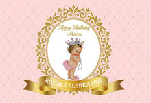 7x5ft rosa feliz aniversário festa pequena princesa celebração real personalizado photo studio backdrops fundos de vinil 220cm x 150cm 2024 - compre barato