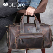 Men Travel Bags Man Outdoor Genuine Leather Luggage Bag New Fashion Designer Business Trip Bag Male Coffee Black Bolsa De Viaje 2024 - buy cheap