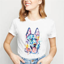 2021 camiseta estampada com estampa de cachorro polar terrier, camiseta casual de manga curta, camiseta gráfica, camiseta hipster de verão 2024 - compre barato