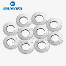 Wanyifa titânio ti junta m10 flange plana arruelas para motocicleta flange parafuso 10 pçs 2024 - compre barato