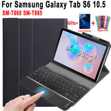 Case for Samsung Galaxy Tab S6 10.5 SM-T860 SM-T865 with Touchpad Keyboard Detachable Bluetooth Trackpad Leather Cover Shell 2024 - buy cheap