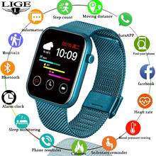 LIGE 2021 New Women Smart Watch Men Real-Time Activity Tracker Heart Rate Monitor IP67 Waterproof Sports Ladies Smart Watch 2024 - buy cheap