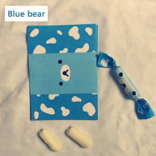 100 fundo azul com urso e bonito rosto de pescoço branco envoltório de doce fofo animal doce doce doce doce doce doce doce doce doce doce doce de papel fontes de chá de bebê 2024 - compre barato