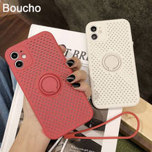 Силиконовый чехол Boucho с кольцом-держателем для iPhone 12 Mini 11 Pro Max XS X 7 8 6 6S plus SE XR 2024 - купить недорого