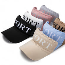 Sun Viosr Hats For Women Summer Sun Hat Beach Sport Caps Empty Top Breathable Cool Golf Cap 2021 New Fashion For Male Female 2024 - buy cheap