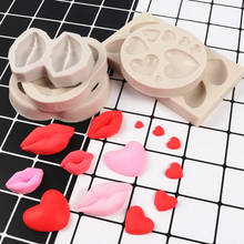 Lip Heart Shapes Silicone Sugarcraft Mold Fondant Cake Decorating Tools Bakeware 2024 - buy cheap