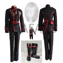 Disfraz de Anime D.Gray-man Allen Walker, conjunto completo de uniforme escolar, Top + Pantalones + cinturón + bolsa + Accesorios, pelucas y zapatos 2024 - compra barato