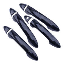 beler 8PCS Carbon Fiber Black Plastic Car Door Handle Covers Case Trims fit for Honda Accord 2013 2014 2015 2016 2017 2024 - buy cheap