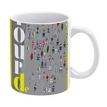 Taza blanca para amigos y familiares, regalo creativo, 11 Oz, Taza De cerámica De café, bicicleta De montaña, Tour De Francia 2024 - compra barato