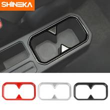 SHINEKA ABS Car Gear Shift Cup Holder Decoration Cover Trim Stickers For Suzuki Jimny 2019 2020 2021 Car Styling Accessories 2024 - buy cheap