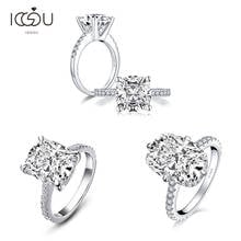 IOGOU-anillo de compromiso de Plata de Ley 925 con diamantes de imitación, joyería de plata, para boda 2024 - compra barato