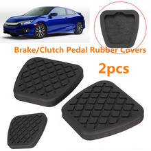 2PCS Brake Clutch Pedal Pad Rubber Cover For Honda Civic Accord CR-V Prelude Acura Pad Rubber Pedals Cover 2024 - buy cheap