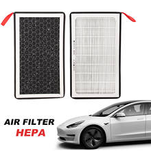 Filtro de ar hepa para tesla modelo 3, substituição de proteção para filtro de ar de substituição com filtro para auto 2024 - compre barato