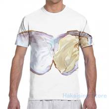 Mini camiseta de sereia, camiseta com estampa da moda em toda a extensão para meninos e mulheres, camiseta de manga curta 2024 - compre barato
