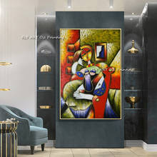 Pinturas al óleo abstractas pintadas a mano del famoso Picasso, reproducciones de arte abstracto, imagen de pared para decoración para sala de estar 2024 - compra barato