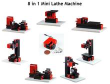 Free shipping  8 in 1 Mini Lathe Machine For Soft Metal or Wood Processing Combined Machine Tool Z8000 8 in 1 normal type lathe 2024 - buy cheap