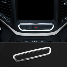 Botón de Control central de coche, accesorios de pegatina embellecedora de cubierta de marco de interruptor de emergencia para Jeep Cherokee KL 20142015 2016 2017 2018 ABS 2024 - compra barato