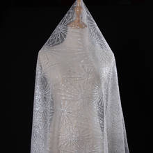 GLace 1M/lot fireworks silver  mesh glitter fabric DIY craft  wedding dress decoration TX1267 2024 - buy cheap