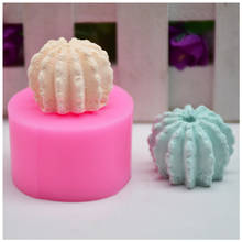 Molde de silicone em formato de mini cacto 3d, forma de vela para suculentas, para decoração de bolos, sabão, artesanato, faça você mesmo 2024 - compre barato