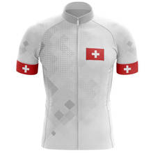 Camisa personalizada de equipe suíça 2020, roupa branca para ciclismo, 16 estilos para você escolher 2024 - compre barato