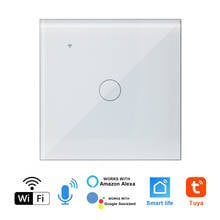 Tuya Wifi Smart Touch Switch  Wall Switch App Remote Voice Control Work with Alexa Google Home 2024 - buy cheap