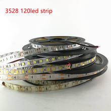 5m white/warm white/blue/green/red/yellow 120leds/m SMD3528 5mm/8mm pcb flexible LED strip tape light,DC12V 600leds 2024 - buy cheap