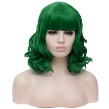 Gaka peruca feminina, peruca curta ondulada para cosplay, cabelo sintético branco, resistente ao calor 2024 - compre barato