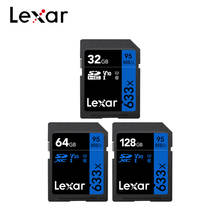 Original Lexar 633x SD Card 32GB U1 Class 10 UHS-I High Speed 95M/s V30 64GB U3 Memory Card For 1080p HD 4K Camera 2024 - buy cheap