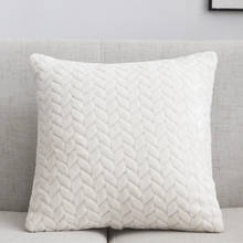 Плюшевый Декоративный чехол для подушки с геометрическим рисунком, 45x45 см, чехол для подушки, домашний декор, наволочка для подушки, роскошн... 2024 - купить недорого