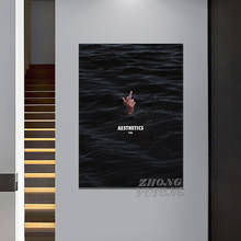 Moda minimalista estética memes casa sala de estar decoração impressão cartaz imagem pintura da parede arte quadro de madeira lona 2024 - compre barato