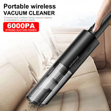 Aspiradora portátil inalámbrica para coche, aspirador de mano de doble uso, 120W6000pa, minilimpiador de succión fuerte 2024 - compra barato