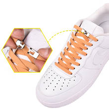 Эластичные шнурки с перекрестной пряжкой, 1 секунда, быстросохнущие металлические шнурки без шнурков, для детей и взрослых, для отдыха, плоские, без шнурков 2024 - купить недорого