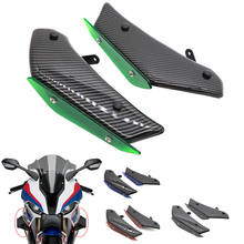 S1000RR 19 20 Carbon Fiber ABS Motorcycle Wing Fairing Moto Front Aerodynamic Winglet Cover For BMW S1000RR S1000 RR 2019 2020 2024 - buy cheap