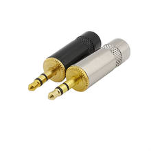 Enchufe de Audio estéreo de 3 polos, 2 piezas, 3,5mm, Conector de soldadura 3,5, adaptador de auriculares para la mayoría de los auriculares 2024 - compra barato