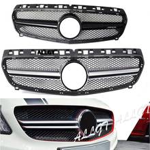 Front Facing Facelift Grille Fit for Mercedes Benz A-Class W176 2013 2014 2015 Silver and Black 2024 - buy cheap