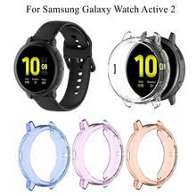 Funda para Samsung Galaxy Watch Active 2, 44mm, 40mm, carcasa protectora transparente, Marco para Active2, accesorios 2024 - compra barato