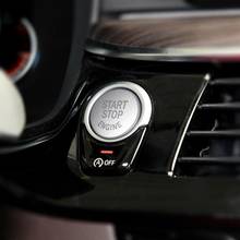 Кнопка запуска и остановки двигателя для BMW, накладка кнопки запуска двигателя для шасси BMW F F20, F30, F34, F10, F48, F52, F15, F16, F25, F26 2024 - купить недорого