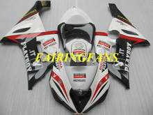 Kit de carenado de motocicleta KAWASAKI Ninja ZX6R 636 05 06 ZX 6R 2005 2006 ABS, carenado blanco y negro, carrocería + regalos KJ28 2024 - compra barato