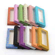 Caixa de embalagem para cílios, 50 peças em branco, várias cores, caixa de papel para maquiagem 2024 - compre barato
