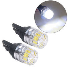 New 2Pcs High Quality Low Power Consumption High Bright T10 5050 5SMD LED Car Vehicle Side Tail Lights Bulbs Lamp White#266636 2024 - купить недорого