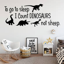 Exquisite Dinosaur Wall Decals Wall Quote Stickers For Baby Kids Rooms Decor Wall Decal Frase Stickers Dinosaur Bedroom Decor 2024 - buy cheap