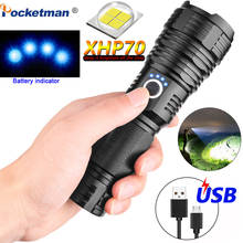 Most Powerful XHP70.2 LED Flashlight XHP50 Rechargeable USB Zoomable Torch XHP70 18650 26650 Hunting Lamp for Camping 2024 - buy cheap