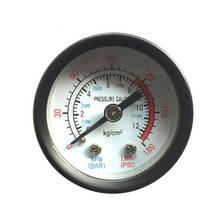 42mm Diameter Pressure Gauge for Air Compressor Water Oil Gas, Pneumatic Tool ZG1/8 Center Back Mount, 0-180 PSI, 0-12Bar 2024 - buy cheap